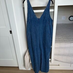 Anthropologie Pilcro Dark Blue Denim Jumpsuit